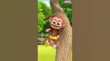 Monkey Mischief  #billionsurprisetoys #kidssongs #shorts #cartoon