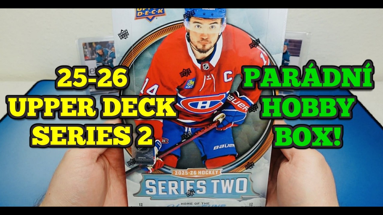 Našlapaný box! 🔥 2025-26 Upper Deck SERIES 2 Hobby Box! 🔥 Hokej karty NHL! Unboxing!