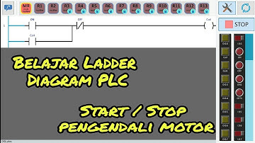 BELAJAR LADDER DIAGRAM SEDERHANA || diagram start/stop pengendali motor #1