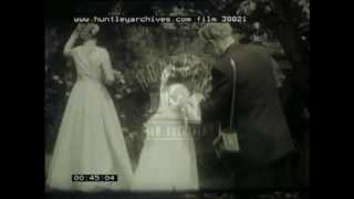 Amateur film of 1950's wedding.  Film 38821