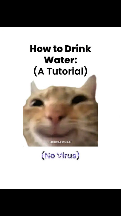 How to Drink Water 💧
