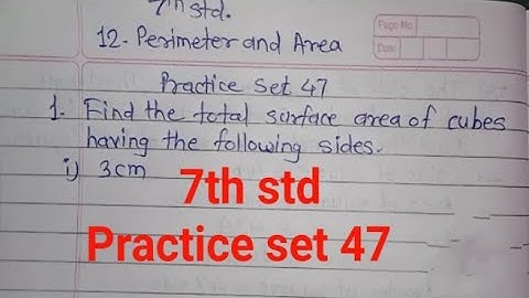 7th std practice set 47 maths maharashtra state board chapter no 12 perimeter and area
