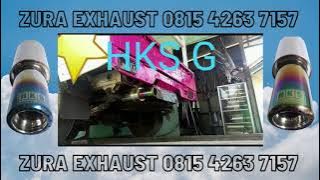 KNALPOT HKS GRONEL DI MOBIL PICK UP SUARA NGEBASS EMPUK SUARA MANTAP