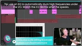 Use hi frequency ducking for a smoother sound