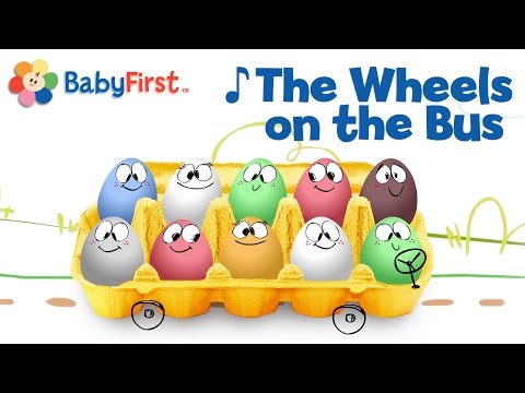 Surprise Eggs | The Wheels on the Bus | Nursery Rhyme Cartoons for Kids