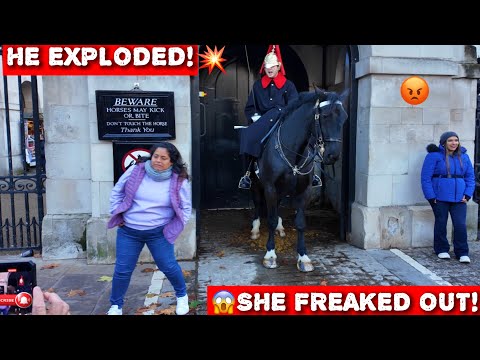 😱Clueless Tourist PANICS as King’s Guard EXPLODES After She IGNORES His ORDER‼️