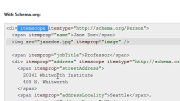 Using HTML Schemas for Semantic Markup Microdata