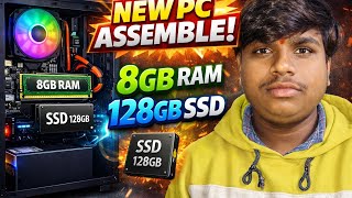 New PC Assemble with 4GB ram 128 SSD 1 year warranty 