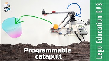 Programmable catapult from Lego EV3