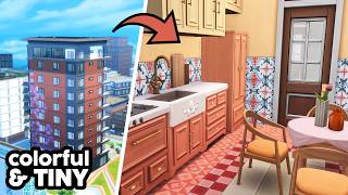 Colorful & Tiny Apartment The Sims 4 Speed Build Apartment Renovation