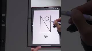Minimalistic NAME Art 🔥 | Procreate