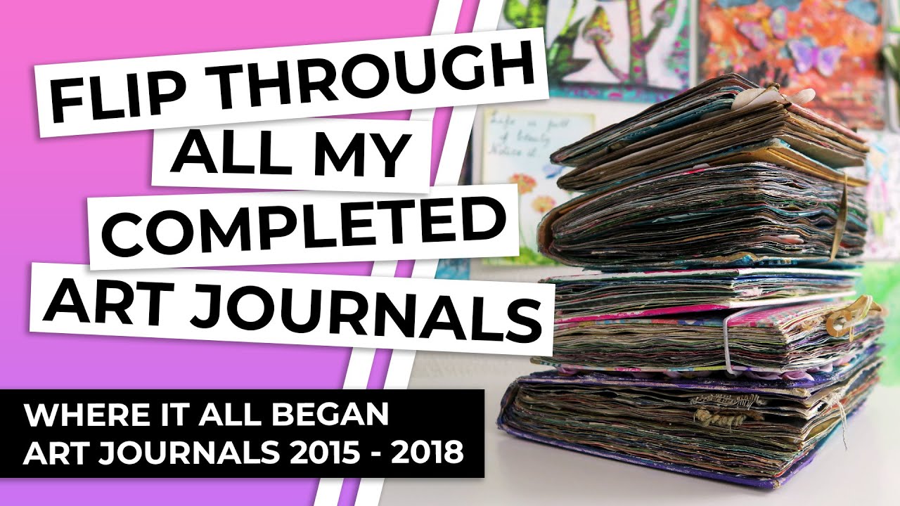 Mixed Media Art Journal Flip Through | Talking