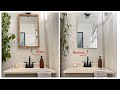 DIY MIRROR FRAME UNDER $10 | MODERN |RENTER FRIENDLY MIRROR CABINET FRAME