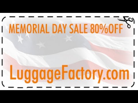 Luggage Factory Sale - Memorial Day Weekend - YouTube