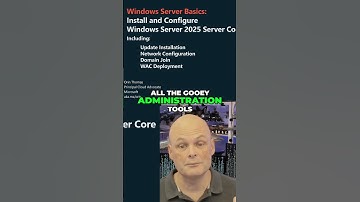 Windows Server 2025: Install & Configure in Minutes! (Server Core) #shorts