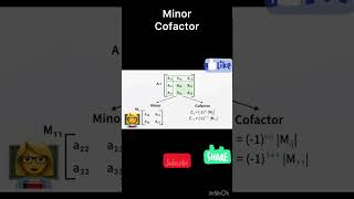 #matrix #12thmaths #determinant #minor #cofactor