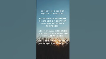 Extinction - ABA