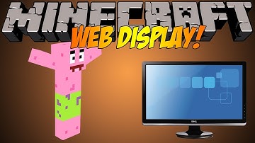 Minecraft : Mod Showcase - Web Display! WATCH MY VIDEOS IN MINECRAFT!