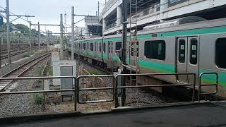 E231系0番台　快速　上野行き　日暮里駅入線