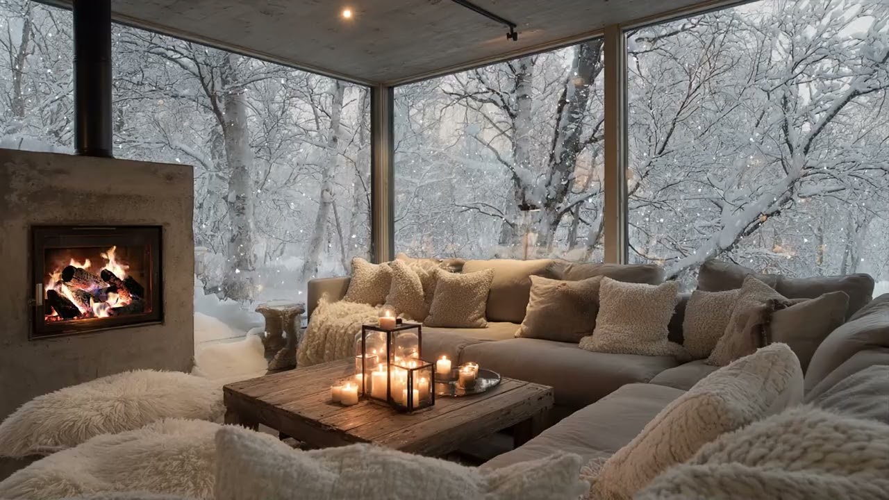 Winter Sound Drifting Through Quiet Rooms ✨ Letting Cold Hours Feel Softer Inside
