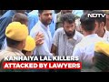 Udaipur tailor murder killers attacked by lawyers crowd at jaipur court