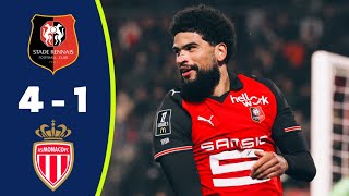 Rennes Vs As Monaco 4-1 Resumé Breel Embolo Goal Ligue 1 Highlights Paul Pogba Debut