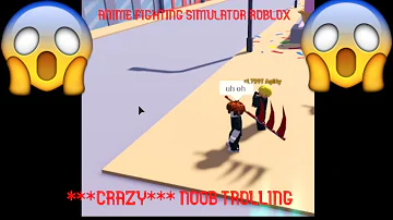 Pretending To Be A Noob In Anime Fighting Simulator - roblox noobs fighting