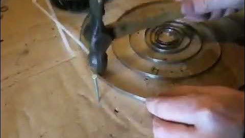 How to rewind a pullstart spring