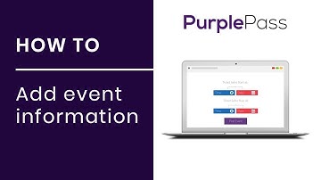 Purplepass How-To: The Basics section (Creating a new event)