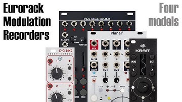Eurorack CV Modulation Recorders