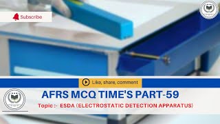 AFRS MCQ TIME'S PART-59! Topic:- ESDA (ELECTROSTATIC DETECTION APPARATUS) #forensicscience #afrs