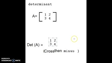 Finding determinant & Inverse
