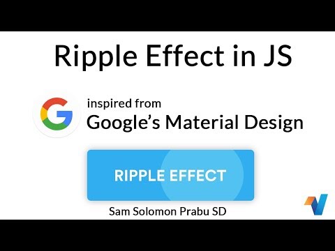 Google Ripple Effect in JS | JavaScript Tutorials | Web Development Tutorials