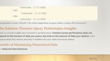 Understanding How Data Structure in Firestore Affects Optimization, Speed, and Cost of Queries