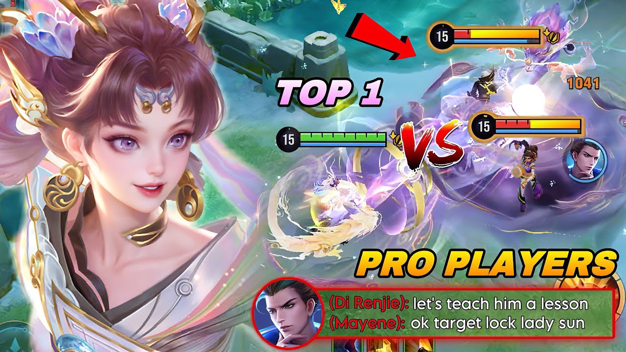 TOP 1 LADY SUN VS PRO PLAYERS MET IN RANK GAME WHO WILL WIN? | HIGH ELO GAMEPLAY! | HONOR OF KINGS