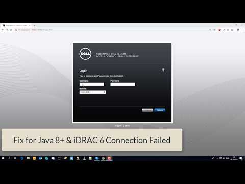Dell idrac Connection Failed (Virtual Console) FIX