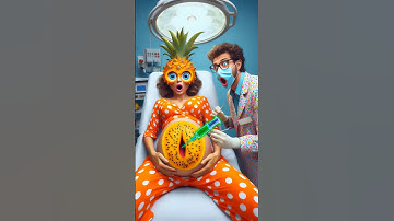 ❤️Evolution of Baby: Pregnant Pineapple on hospital with Doctor #cat #cute #love #shorts cedgs03