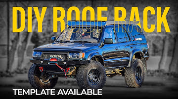 DIY Roof Rack for my 3rd Gen 4runner - Made EASY with TEMPLATES!!