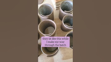 how to get round mugs when slab building / hand building pottery