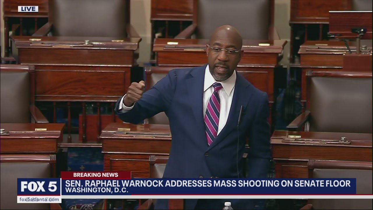 Warnock reacts to Midtown Atlanta shooting | FOX 5 News - YouTube