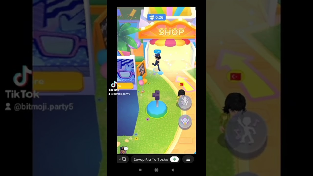 These are some screenshots I took with the best team at Bitmoji party 