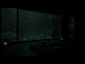 Dark Forest Rain Sounds Beside a Quiet Cabin 🌧 (No Ads) | Peaceful Dark Bedroom for Deep Sleep Now