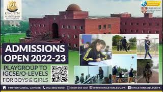 Admissions Open at Kingston College 2022