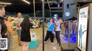 Nene Royal streaming at  Naka night market