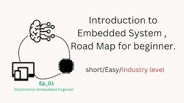 Introduction to Embedded System | Embedded Engineer Road Map for beginner|