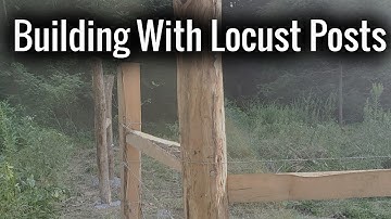 Building with locust posts