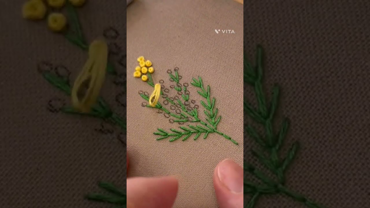 Flower embroidery work for beginners flower embroidery YouTube