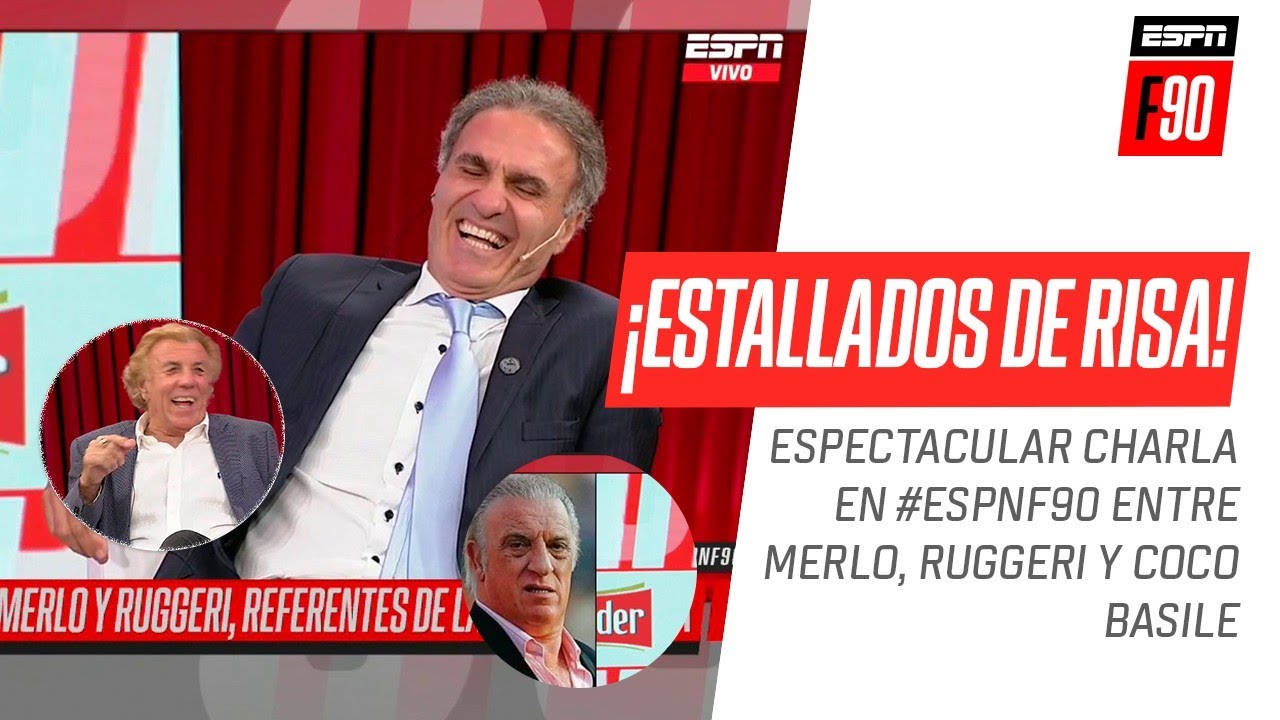 ¡DESOPILANTE charla en #ESPNF90 con Mostaza #Merlo, Coco #Basile y #Ruggeri!