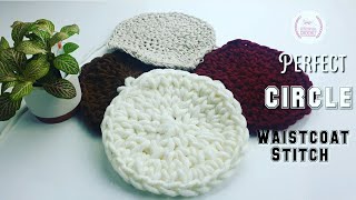Crochet Waistcoat Stitch (Perfect) CIRCLE ||| handsthatrockcrochet ๐