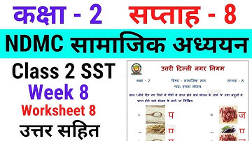 NDMC Class 2 SST Week 8 Worksheet 8 with solution (23/7/21) || सामाजिक अध्ययन सप्ताह 8 Class 2nd